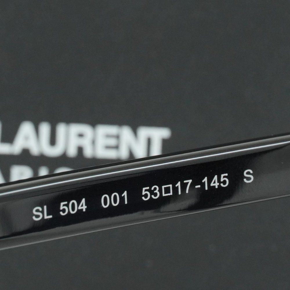 💯 NEW SAINT LAURENT SL504 001 WOMENS BLACK EYEGLASSES - Picture 5 of 11